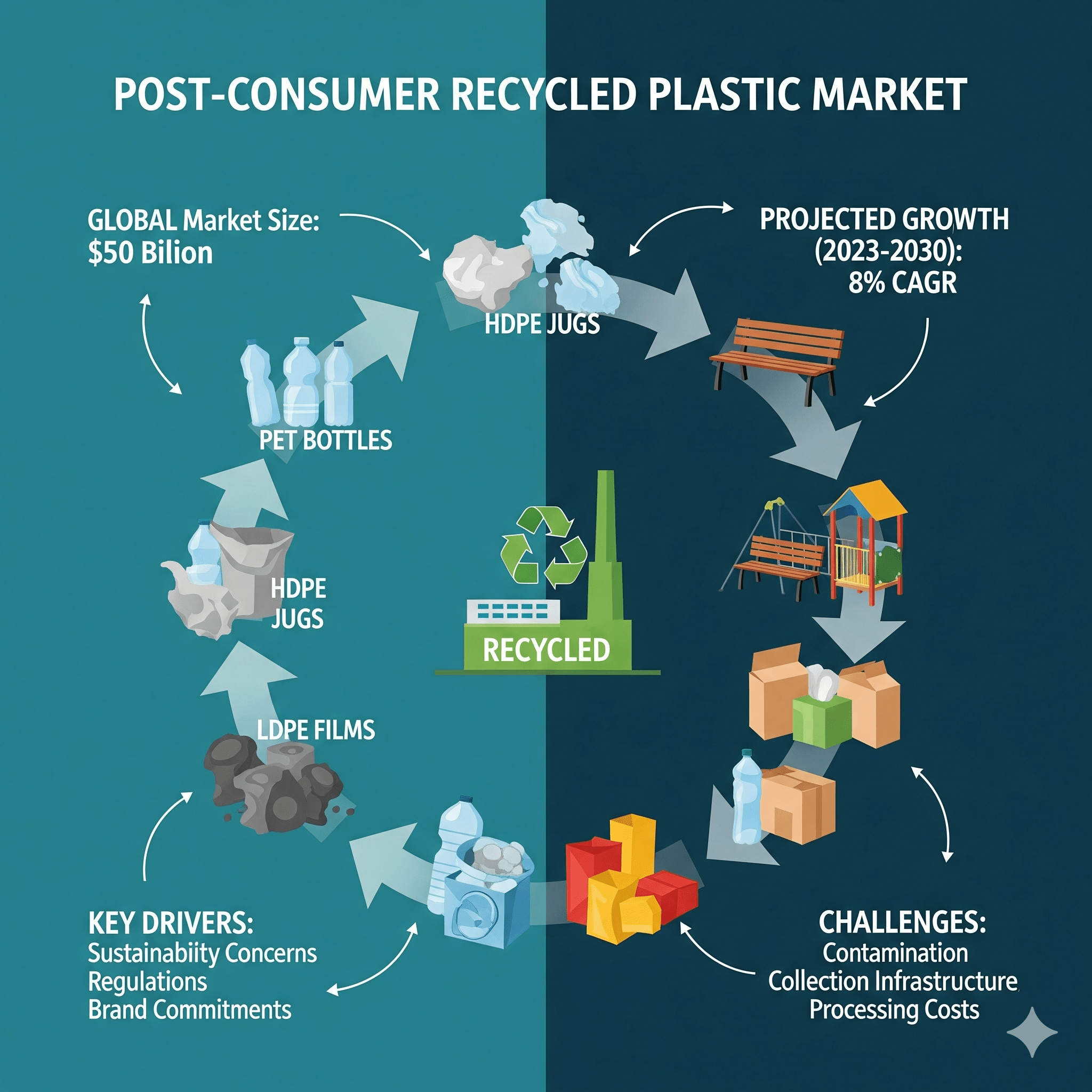 Post-Consumer Recycled Plastic Market